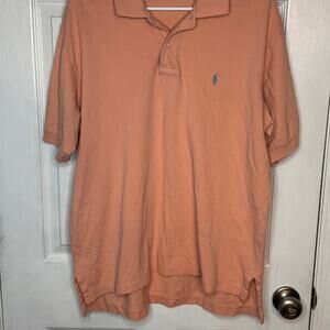 Polo Ralph Lauren|Large|coral|short sleeve polo